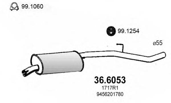 FIAT 1717R1 Середній глушник вихлопних газів