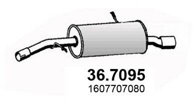 ASSO 367095 Глушник вихлопних газів кінцевий