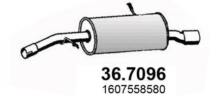 ASSO 367096 Глушник вихлопних газів кінцевий
