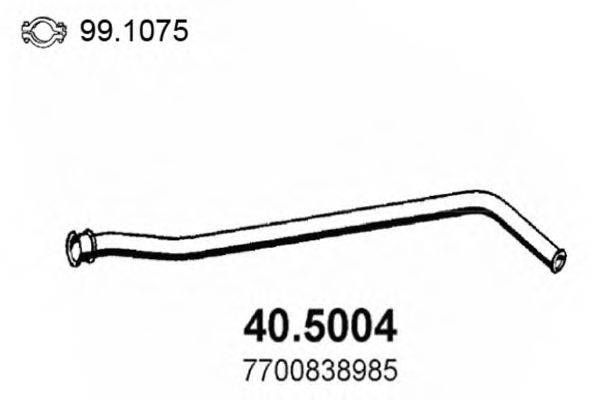 ASSO 405004 Труба вихлопного газу