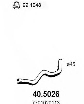 ASSO 405026 Труба вихлопного газу