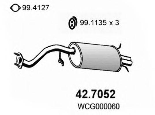 ROVER/AUSTIN VCG000060 Глушник вихлопних газів кінцевий