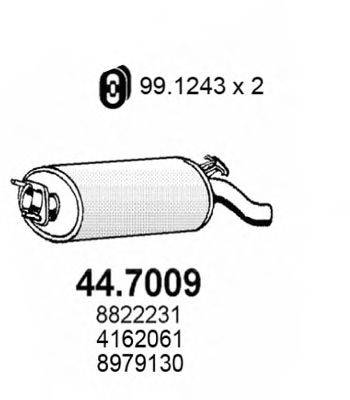 ASSO 447009 Глушник вихлопних газів кінцевий