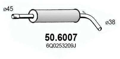 ASSO 506007 Середній глушник вихлопних газів