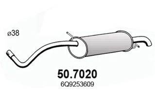 ASSO 507020 Глушник вихлопних газів кінцевий