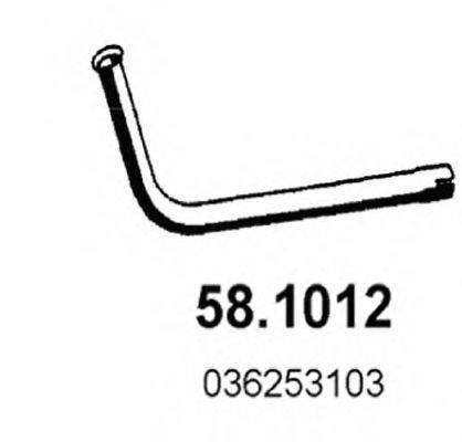 ASSO 581012 Труба вихлопного газу