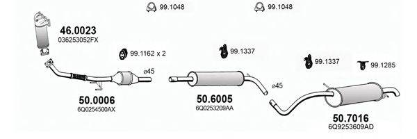 ASSO ART3630 Система випуску ОГ