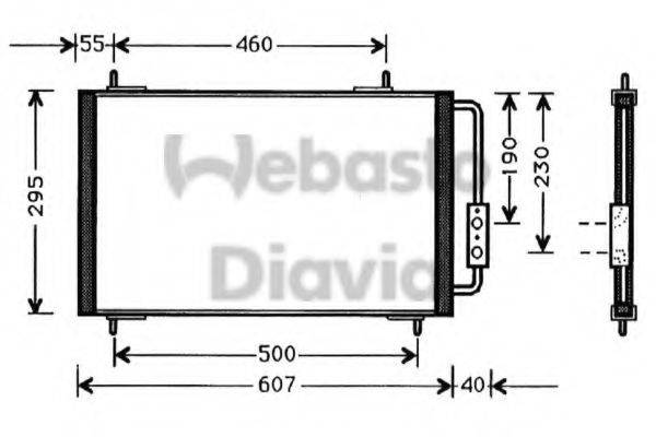 WEBASTO 82D0225331A Конденсатор, кондиціонер