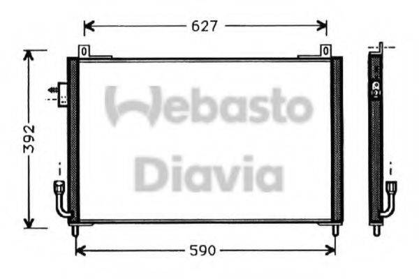 WEBASTO TSP0225357 Конденсатор, кондиціонер