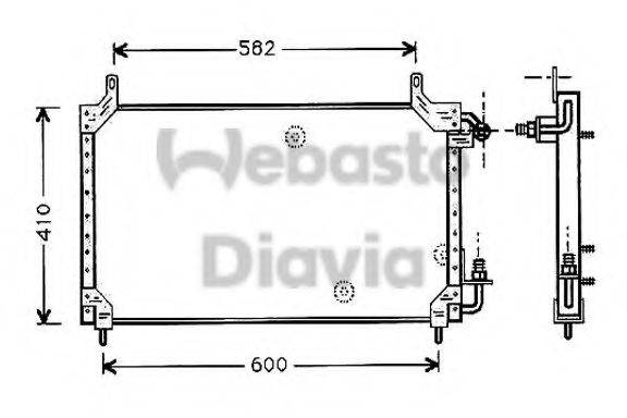 WEBASTO 82D0225413A Конденсатор, кондиціонер