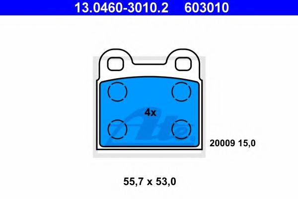 VAG 9-8380-57-753 Комплект гальмівних колодок, дискове гальмо