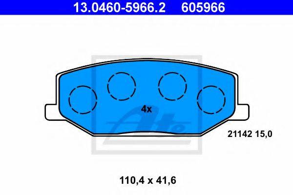 PEX 7665 Комплект гальмівних колодок, дискове гальмо