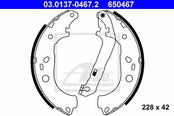 FORD 1 224 569 Комплект гальмівних колодок