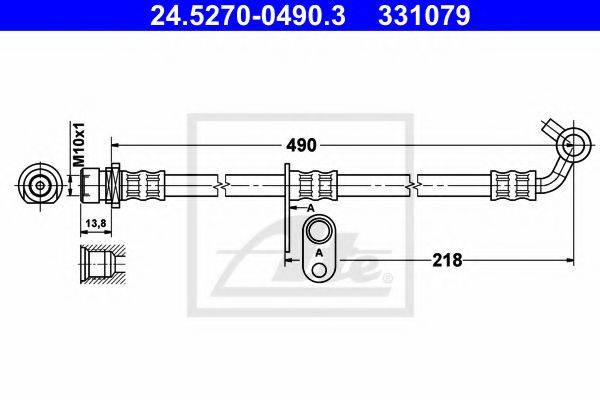 ATE 24527004903 Гальмівний шланг