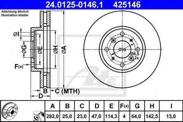 METELLI 230582 гальмівний диск