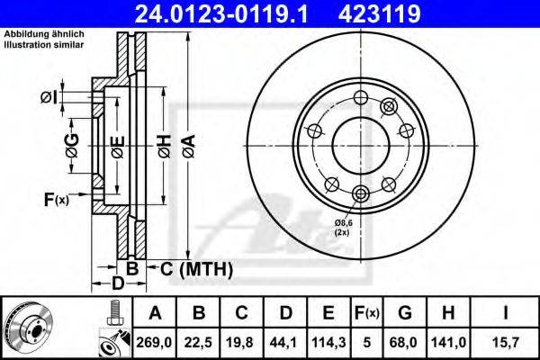 DACIA 402066300R гальмівний диск