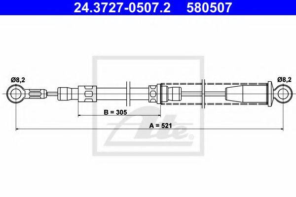 QUINTON HAZELL BC2293 Трос, стоянкова гальмівна система