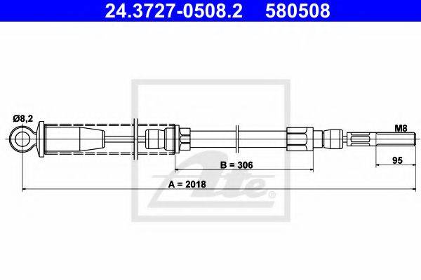 QUINTON HAZELL BC2079 Трос, стоянкова гальмівна система