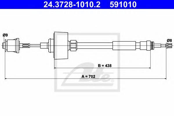 PEX 5.0630 Трос, управління зчепленням