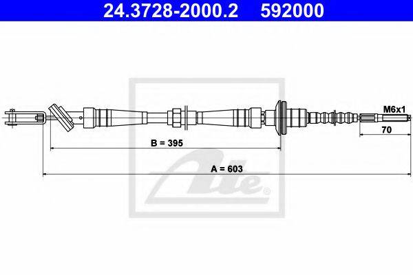 SUZUKI 23710-60G21 Трос, управління зчепленням