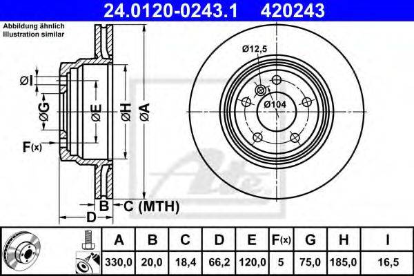 LPR B2062V гальмівний диск