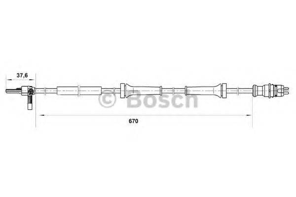 BOSCH 0265007045 Датчик, частота обертання колеса