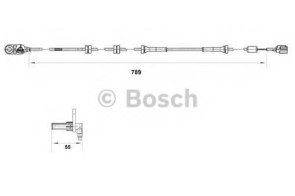 BOSCH 0265007466 Датчик, частота обертання колеса