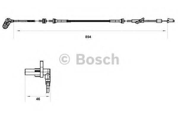 BOSCH 0265007553 Датчик, частота обертання колеса