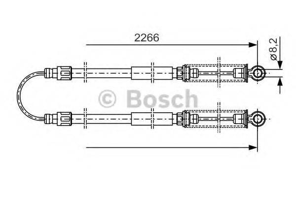 BOSCH BC941 Трос, стоянкова гальмівна система