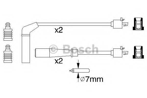 BOSCH 0986356940 Комплект дротів запалювання