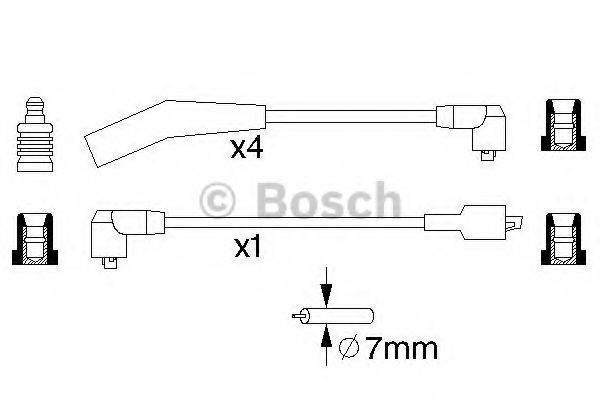 BOSCH 0986357094 Комплект дротів запалювання