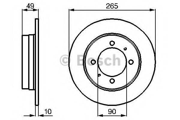 BOSCH 0986478272 гальмівний диск