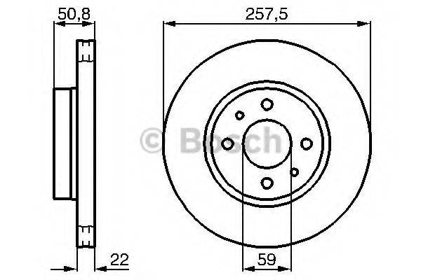 FIAT 60801751 гальмівний диск