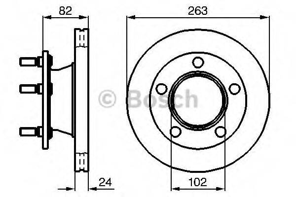 BOSCH 0986478643 гальмівний диск