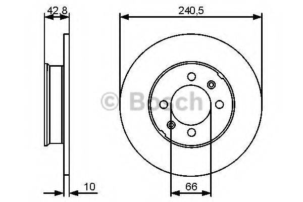 BOSCH 0986479478 гальмівний диск