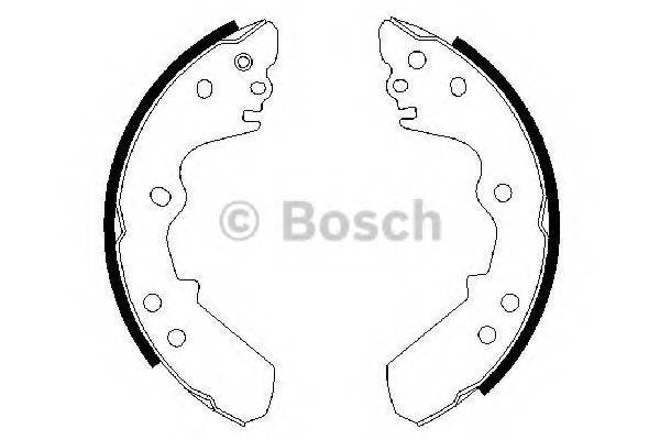 BOSCH BS623 Комплект гальмівних колодок