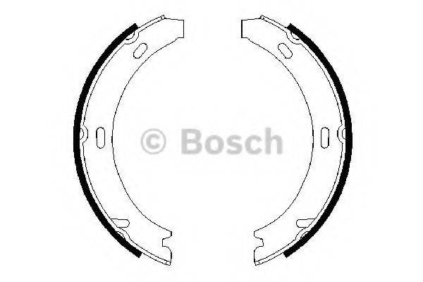 BOSCH 0986487647 Комплект гальмівних колодок, стоянкова гальмівна система