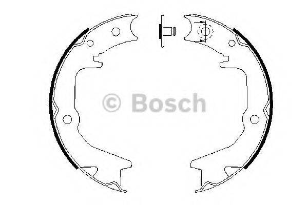 BOSCH BS904 Комплект гальмівних колодок, стоянкова гальмівна система