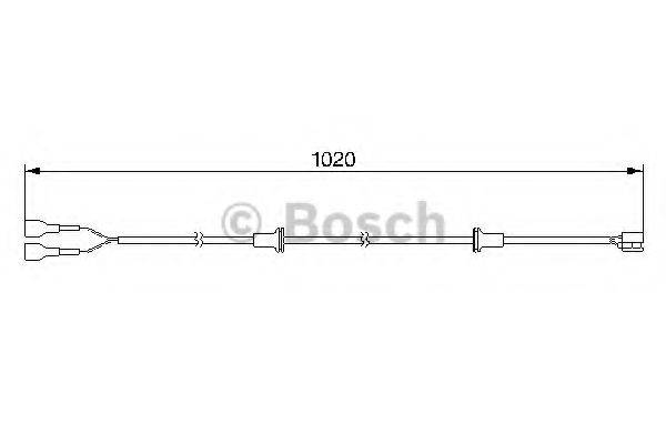 BOSCH 1987474976 Сигналізатор, знос гальмівних колодок