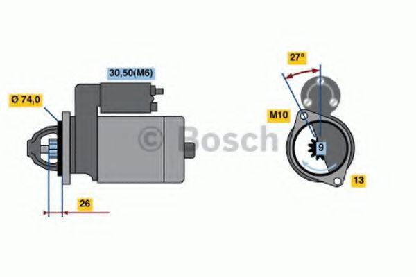 BOSCH 0001115031 Стартер