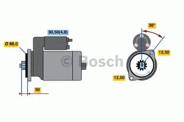 BOSCH 0001124018 Стартер