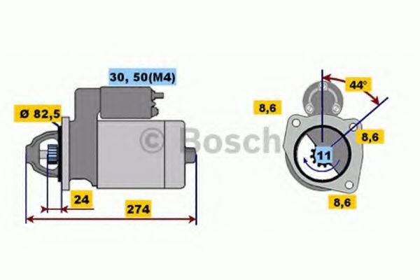 BOSCH 0001218158 Стартер