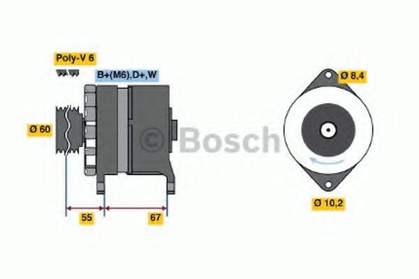 BOSCH 0120488142 Генератор