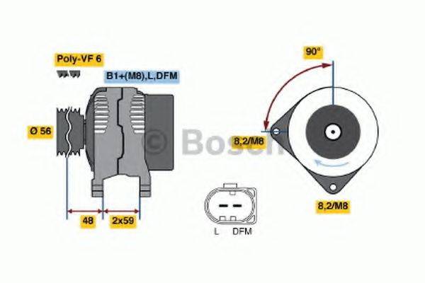 BOSCH 0124325073 Генератор