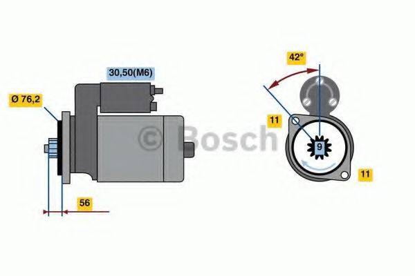 BOSCH 0986020210 Стартер