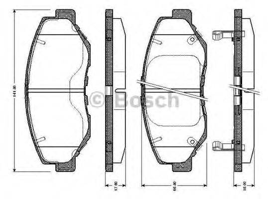 HONDA 45022-SDC-A00 Комплект гальмівних колодок, дискове гальмо