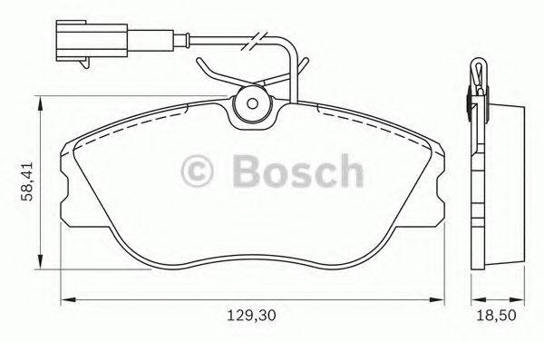 BOSCH 0986BB0171 Комплект гальмівних колодок, дискове гальмо