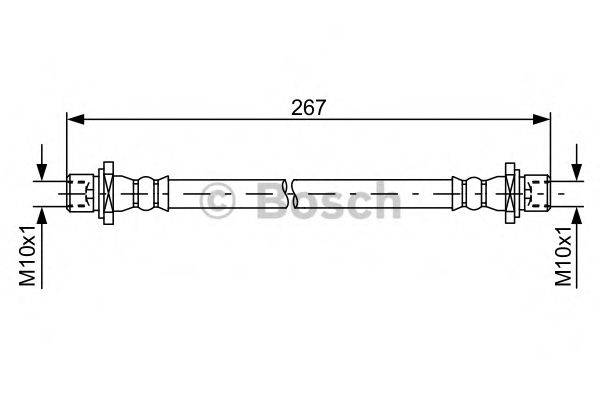 SUBARU 26591-AE010 Гальмівний шланг