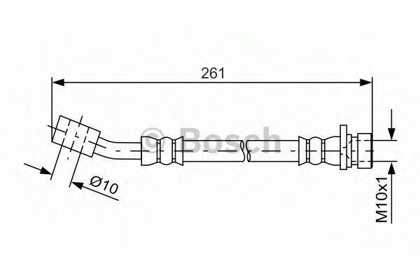 HONDA 01466-TF0-951 Гальмівний шланг