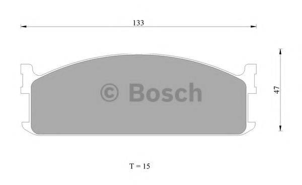 BOSCH DB1079 Комплект гальмівних колодок, дискове гальмо